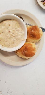 Biscuits and gravy