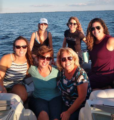 Our providers and administrator enjoy some free time together on the Bay