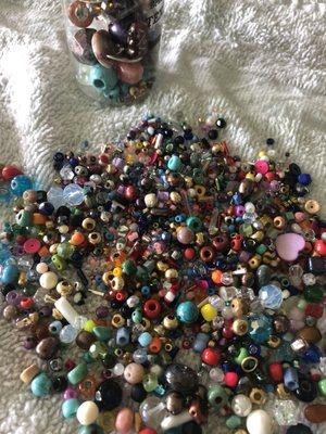 Miscellaneous beads / findings "grab bag" (tube)