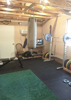 After Garage to Gym Remodel