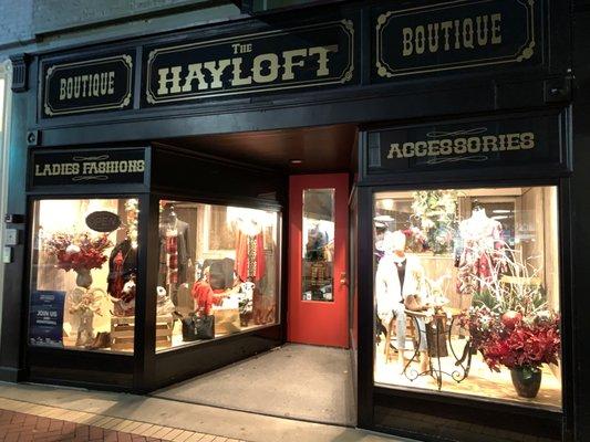 Christmas at The Hayloft Boutique.