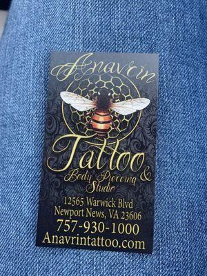 Anavrin Tattoo & Body Piercing