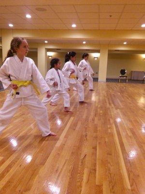 The girls of the Hall County Karate class (in Gainesville, GA)