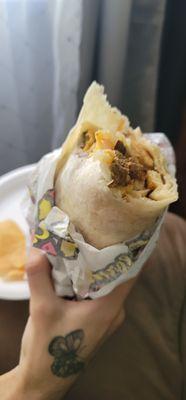 Regular California steak burrito.