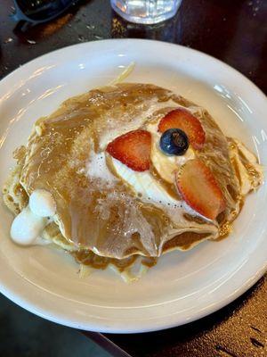 Tres leches pancakes