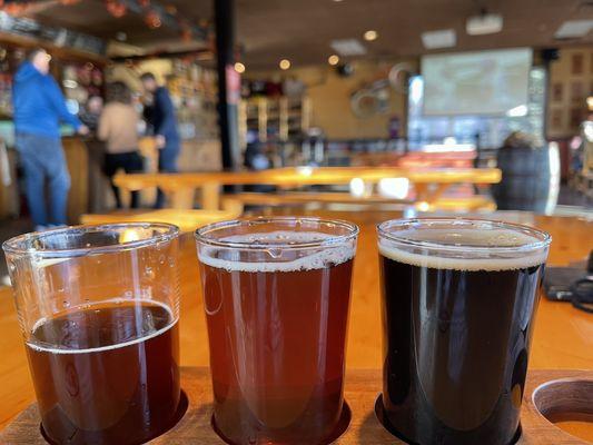 You can choose how many beers to taste in a flight