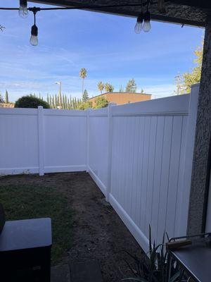 New fencing.