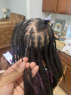 Box braids 100&