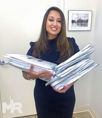 Welcome packets for Attorney Moumita's new clients!