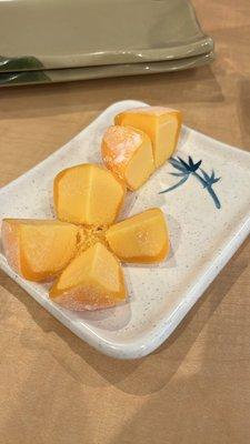 Mango mochi ice cream