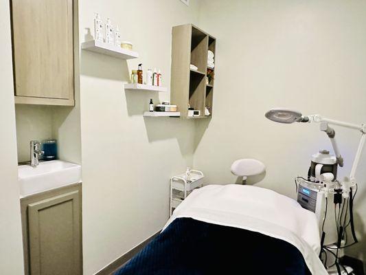 Our facial treatment room