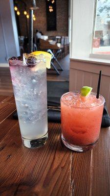 Coctails: Blueberry Lemonade and Strawberry Smash