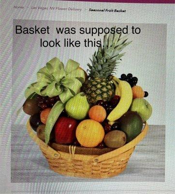 Basket was supposed to look like this