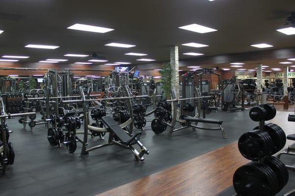 Weight training section