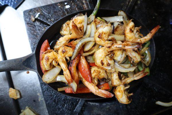 Fajitas de Camarones