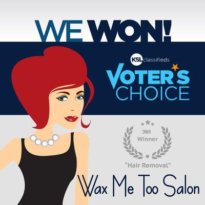 Thanks Utah for making us the 2018 Winner of BEST HAIR REMOVAL SALON