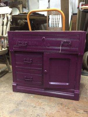 Purple washstand - Before