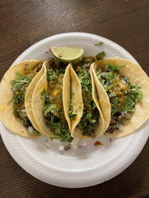 spicy steak tacos