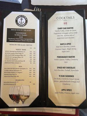 Drink menu