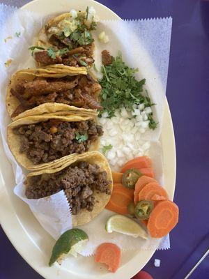 Mini tacos De Trompo y fajitas