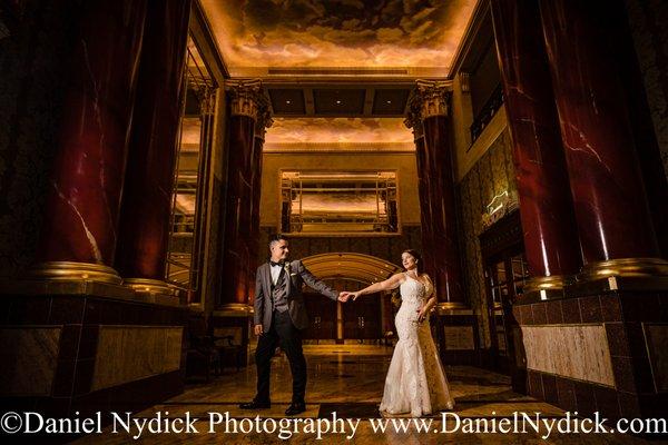 Grand Hallway wedding portrait. www.danielnydick.com NJ Wedding Photography