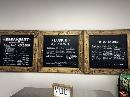 More menus!