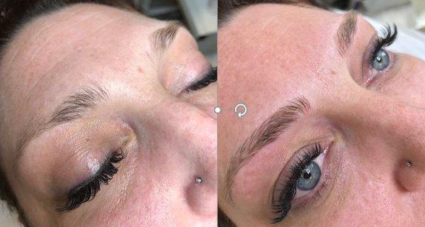 Before and After Microblading