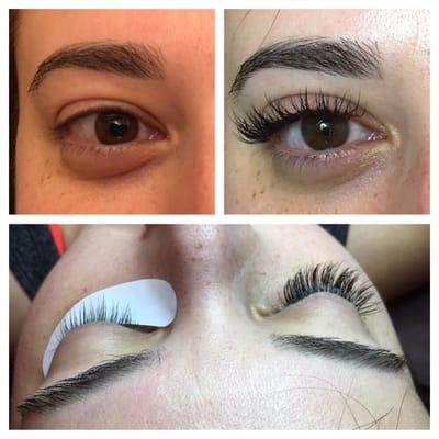 Perfect example of what eyelash extensions can do for an individual! Just beautiful!