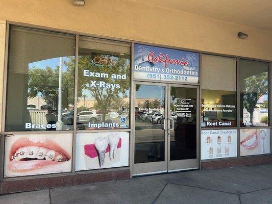 The California Dentistry office at 9867 Magnolia Ave. Suite E Riverside