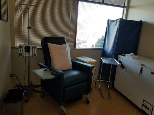 My hideaway private chemo room