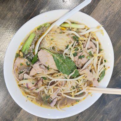 Spicy noodle soup. Pho cầy