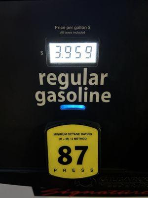 7/23/24 Costco gas Montclair $3.95/gal