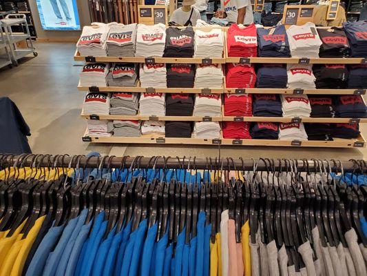 Bill Lewis of Vero Beach doing some last minute school shopping at the Levi's Store at the Orlando Premium Outlets in Central Florida.