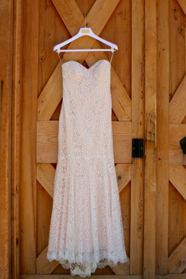 My wedding dress, altered by Morris Cleaners UES.