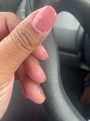 Bad nail job