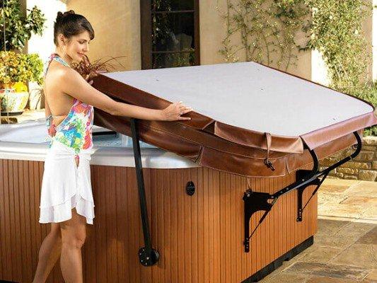 Easy open & close with a Cover Cradle from Olympic Hot Tub.