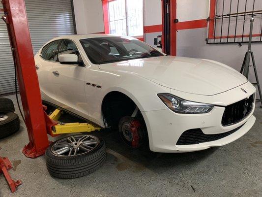 Maserati brake service