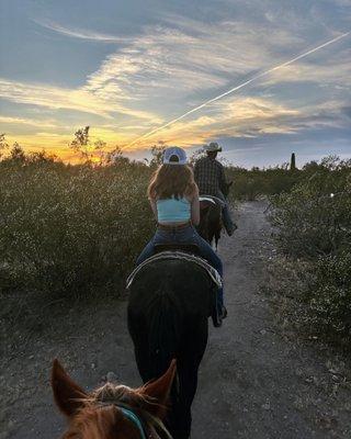 Sunset ride - hour and a half