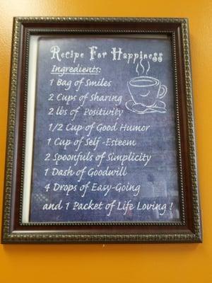 #RecipeforHappiness