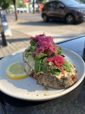 Avocado, Hummus Toast