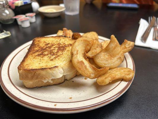 Tuna Melt and Fries