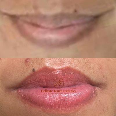 Healed lips after 2 session of lips blushing/ color correction 
Text 916 801 9859