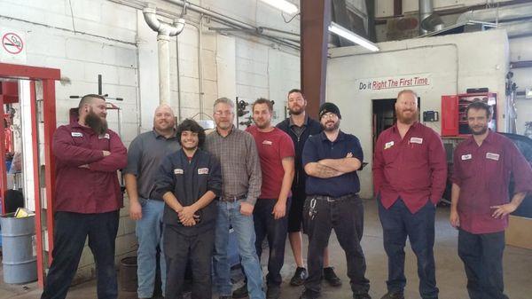 Our techs' "No Shave November" beards to support mens' health issues.