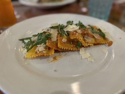 Smoked chicken and ricotta ravioli- a great special of the day