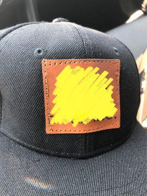 The hat - I covered my clients logo for privacy