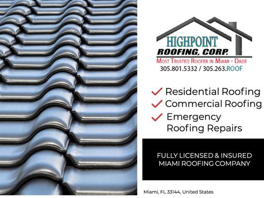 Highpoint Roofing Corp MIAMI ROOFING COMPANY