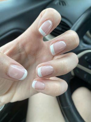 No chip French manicure