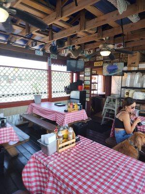 Main floor eating area.