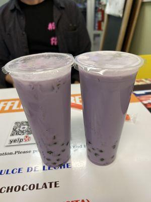 Taro boba tea