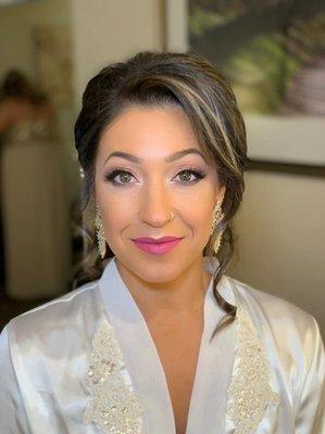 Sharde rocking her wedding day glam!